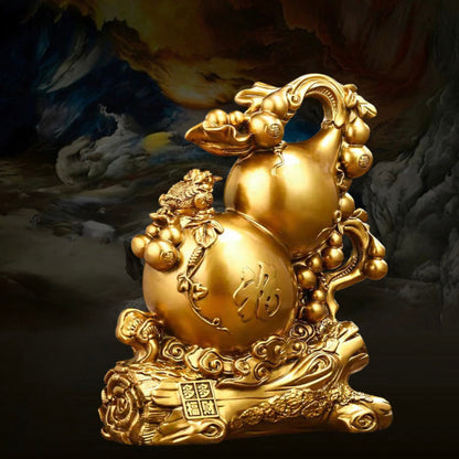 Feng Shui ornament - resin gourd - fire/water/wood/soil