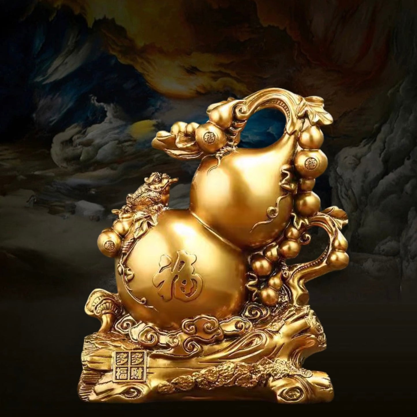 Feng Shui ornament - resin gourd - fire/water/wood/soil