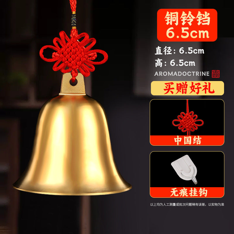 Feng Shui ornament - copper gourd - gold/water