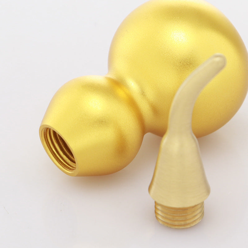 Feng Shui ornament - copper gourd - gold/water