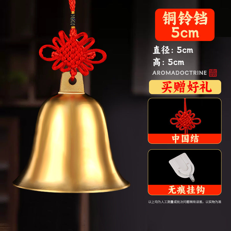 Feng Shui ornament - copper gourd - gold/water