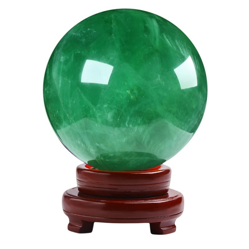 OFFICE FENGSHUI - Natural green quartz crystal ball - MU