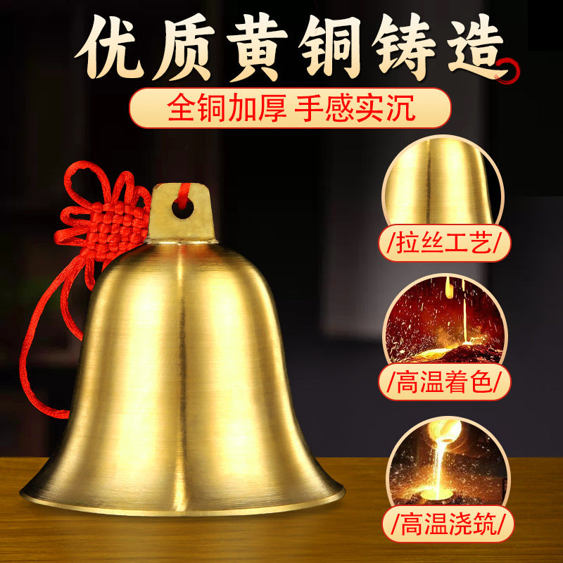 Feng Shui ornament - copper gourd - gold/water
