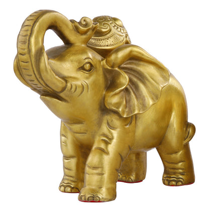 OFFICE FENGSHUI - Brass elephants symbolizing - FU