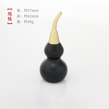 Feng Shui ornament - copper gourd - gold/water