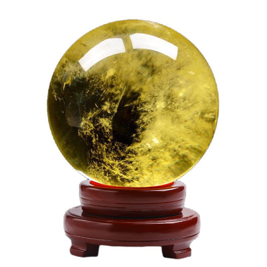 OFFICE FENGSHUI - Natural citrine crystal ball - TU