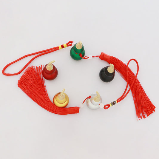 Feng Shui ornament - copper gourd - gold/water