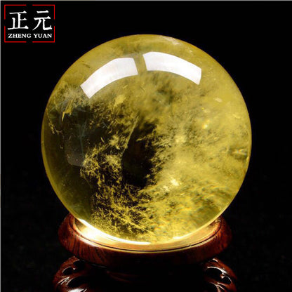 OFFICE FENGSHUI - Natural citrine crystal ball - TU